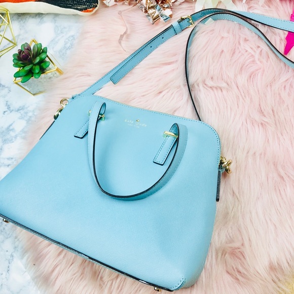 kate spade Handbags - EUC Kate Spade Leather Baby Blue Crossbody Bag